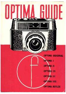 Agfa Optima Reflex (TLR) manual. Camera Instructions.